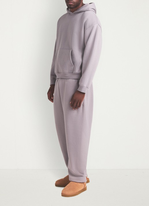 SKIMS Fleece Lounge hoodie met kangoeroezak - detail 4 shadow
