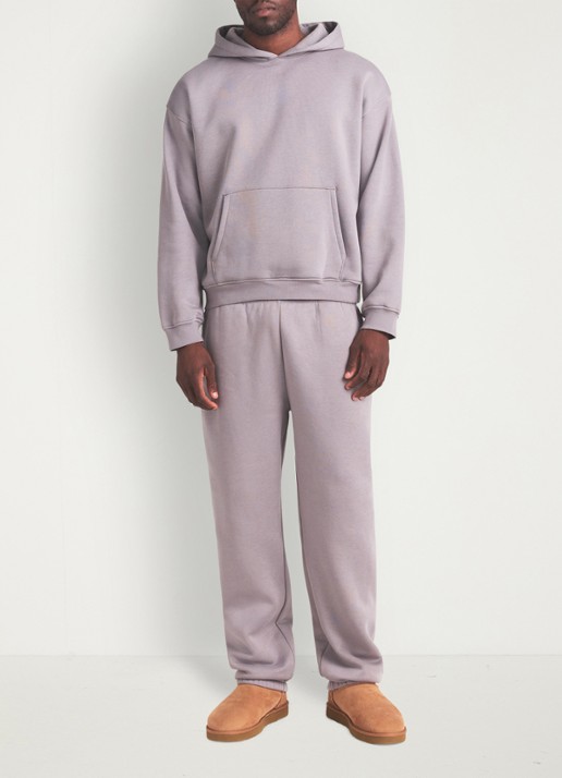 SKIMS Fleece Lounge hoodie met kangoeroezak - detail 5 shadow