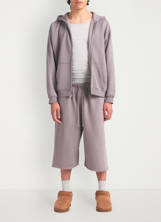 SKIMS Fleece Lounge hoodie met steekzakken - voorkant 5 shadow