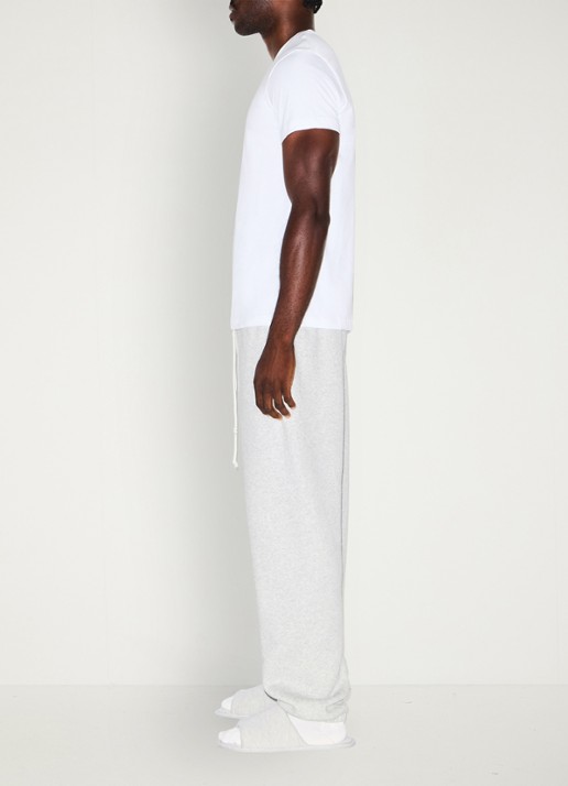 SKIMS Fleece Lounge joggingsbroek met steekzakken - detail 3 light heather grey