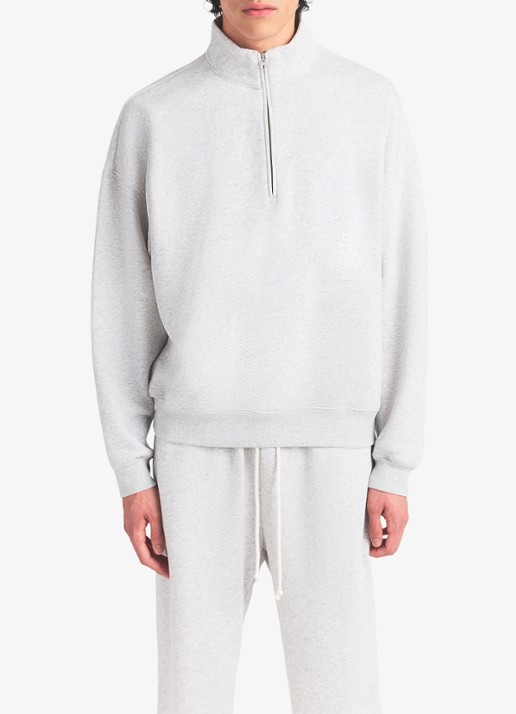 SKIMS Fleece Lounge sweater met halve rits