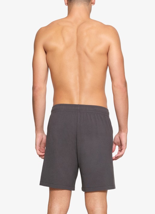 SKIMS Jersey Lounge straight fit korte jogginsbroek  - achterkant 2 antraciet
