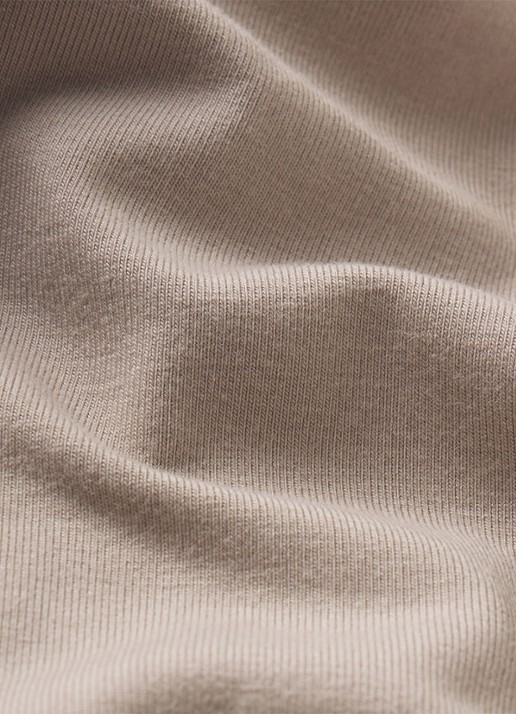 SKIMS Jersey Lounge T-shirt met ronde hals - detail 4 beige