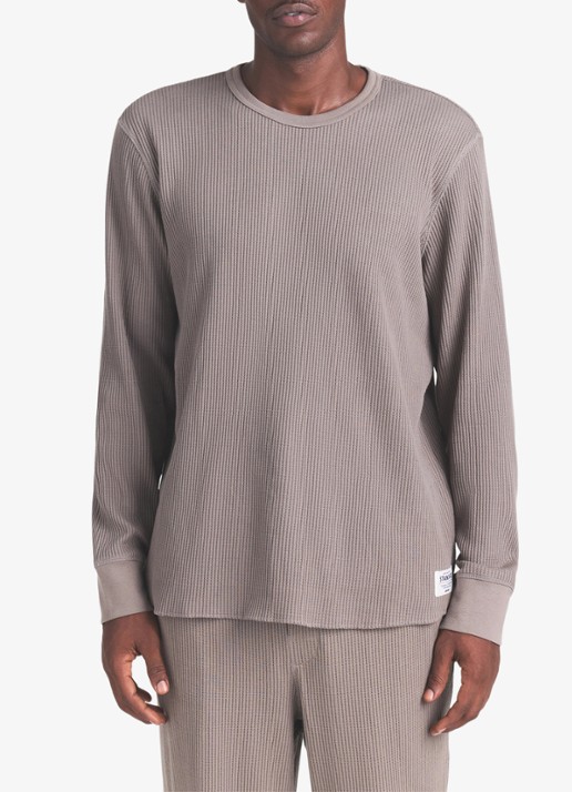 SKIMS Long sleeve met structuur - detail 3 donkerbeige