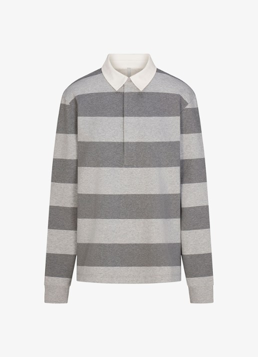 SKIMS Regular fit polo met streepprint