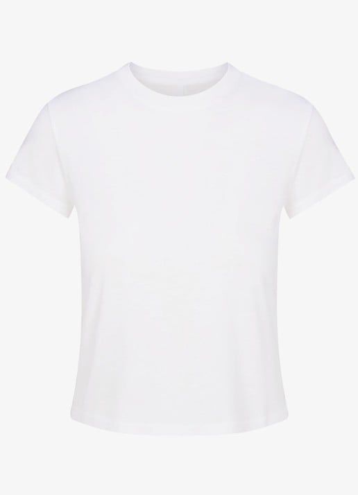 SKIMS Relaxed Tees T-shirt met ronde hals - voorkant wit