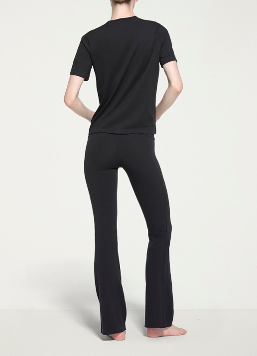 SKIMS Relaxed Tees T-shirt met ronde hals - achterkant 4 zwart