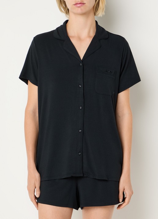 SKIMS Skims Sleep pyjamaset met logoborduring - detail 4 zwart