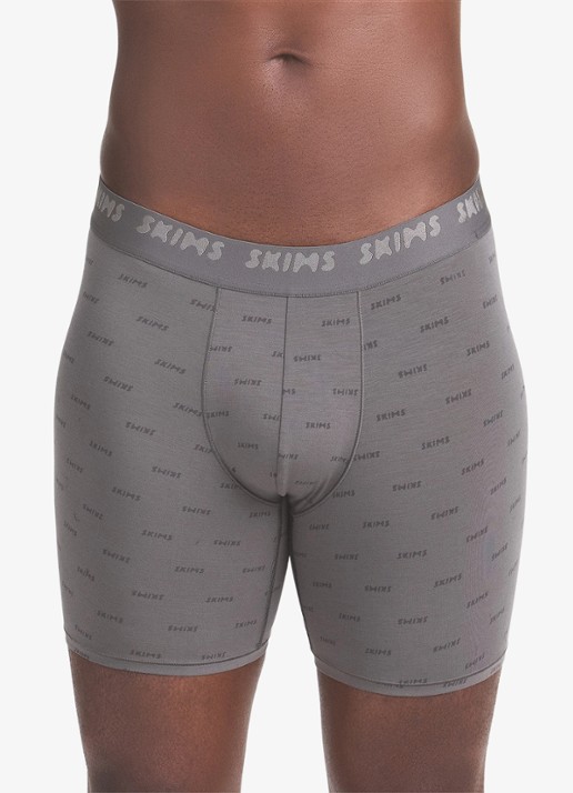 SKIMS Skims Stretch 5" boxershorts met logoband in 3-pack - detail 3 donkergrijs