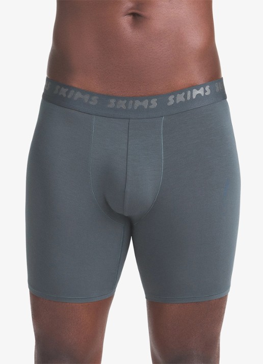 SKIMS Skims Stretch 5" boxershorts met logoband in 3-pack - detail 5 donkergrijs