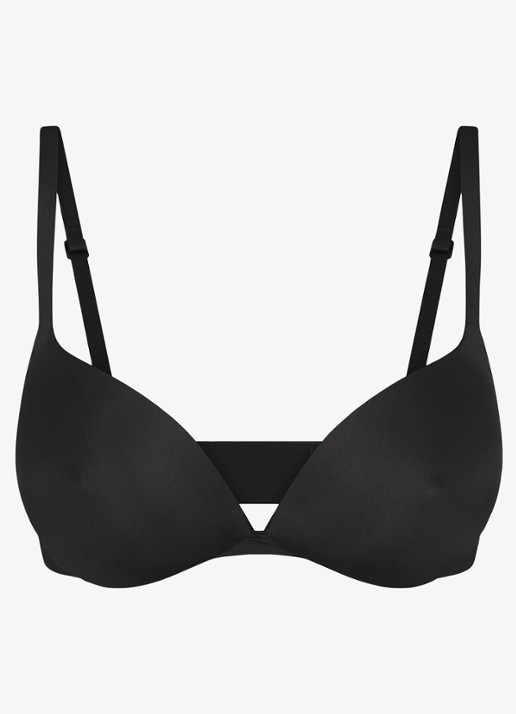 SKIMS Skims Ultimate push up bh met tepel detail - voorkant 4 zwart