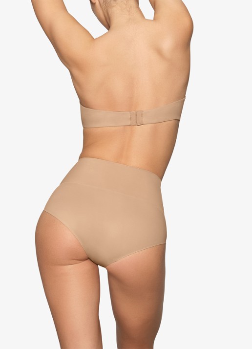 SKIMS Smoothing Intimates high waisted slip - achterkant beige