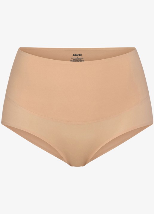 SKIMS Smoothing Intimates high waisted slip - voorkant 4 beige