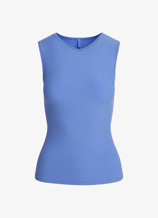 SKIMS Soft lounge V nek tank - voorkant 2 violet