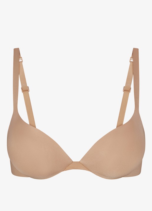 SKIMS Ultimate Plunge push-up bh - voorkant naturel