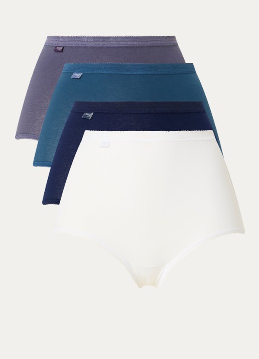 Sloggi Basic Comfort high waisted slip in 4-pack - voorkant multicolor