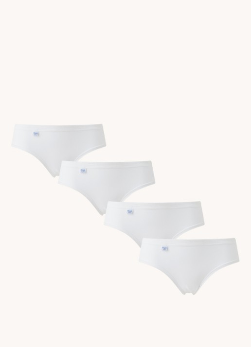 Sloggi Basic+ mini slip in 4-pack - voorkant wit