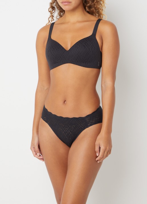 Sloggi Bliss high waisted hipster met opengewerkt dessin
