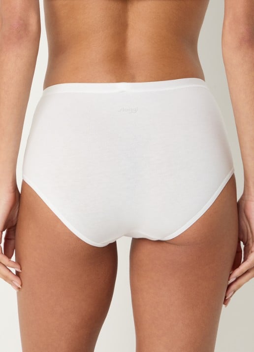 Sloggi Go Daily high waisted slip in 3-pack - achterkant wit