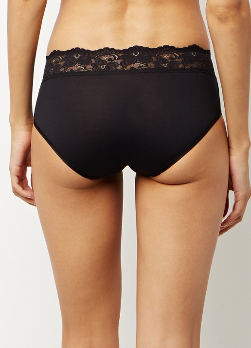 Sloggi Romance Midi slip - achterkant 3 zwart