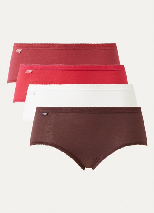 Sloggi Slip in 4-pack - voorkant bruin