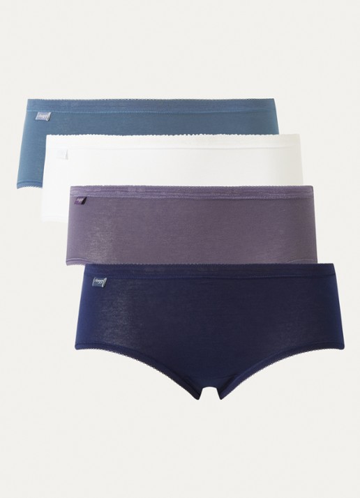 Sloggi Slip in 4-pack - voorkant donkerblauw