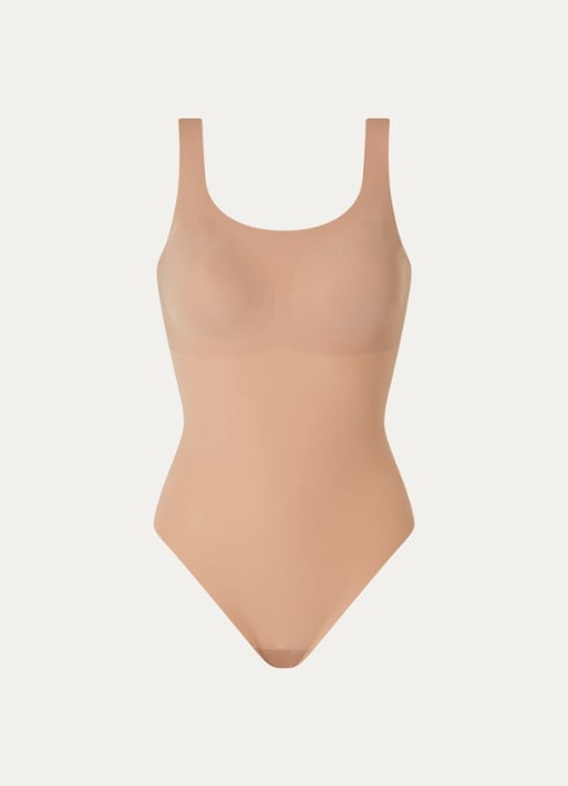 Sloggi Zero Feel 2.0 naadloze body met uitneembare vulling - voorkant 4 lichtbruin