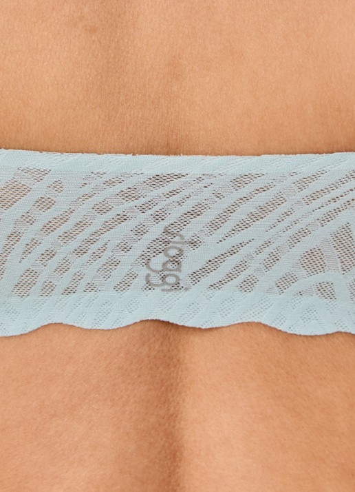 Sloggi Zero Feel Bliss naadloze bralette met uitneembare vulling - detail 3 turquoise