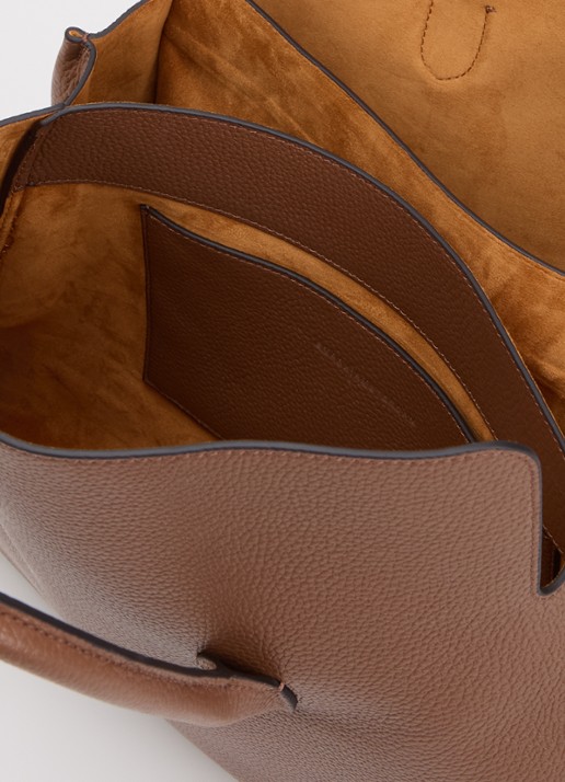 Smaak Bette handtas van leer met afneembare schouderriem - detail 3 bruin