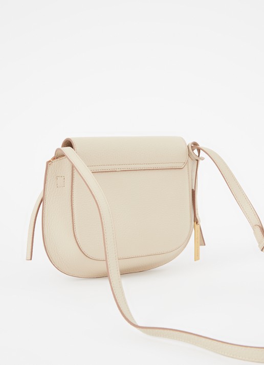Smaak Clint crossbodytas van leer - achterkant 4 beige