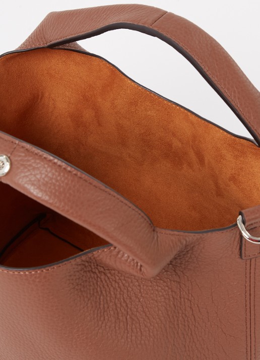 Smaak Daisy handtas van leer met uitneembaar etui - detail 2 hazelnootbruin