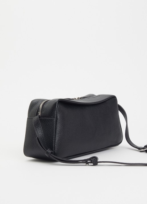 Smaak Joep crossbodytas van leer - achterkant 5 zwart