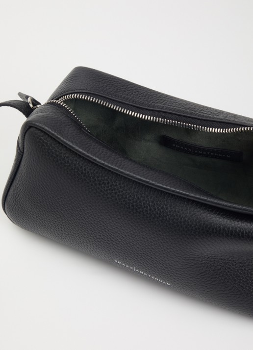 Smaak Joep crossbodytas van leer - detail 2 zwart