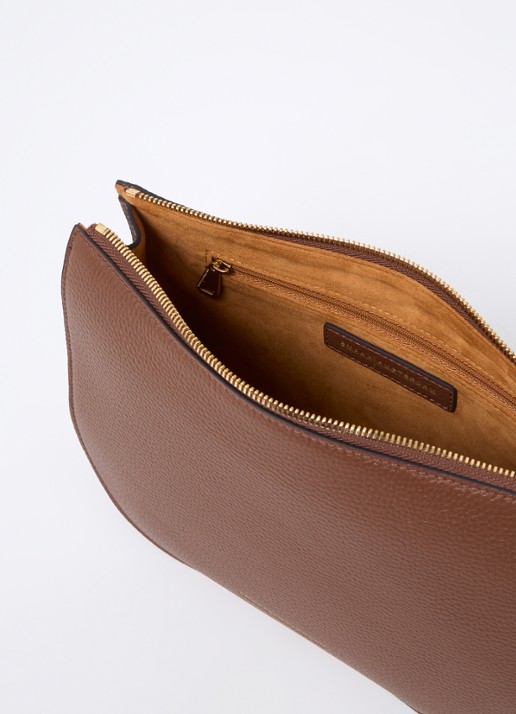 Smaak Silke crossbodytas van leer - detail 2 bruin