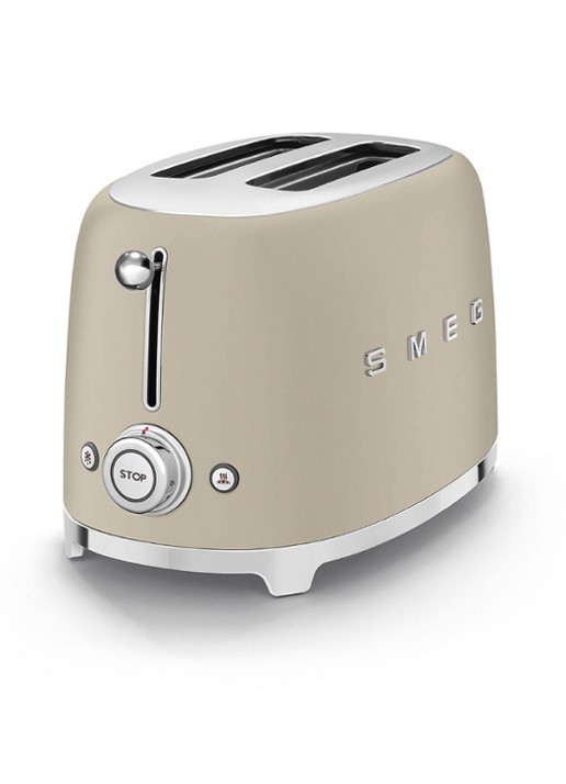 SMEG 50's Style broodrooster 2-slots TSF01MLMEU - voorkant 2 moonlight