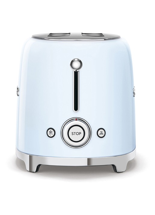 SMEG 50's Style broodrooster 2-slots TSF01PBEU - achterkant pastelblauw