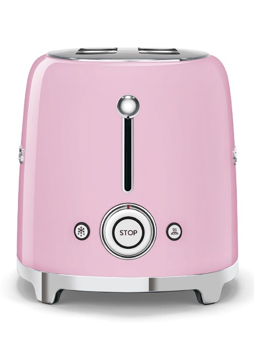 SMEG 50's Style broodrooster 2-slots TSF01PKEU - achterkant 3 roze