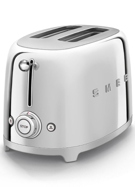 SMEG 50's Style broodrooster 2-slots TSF03CREU - voorkant 4 steel