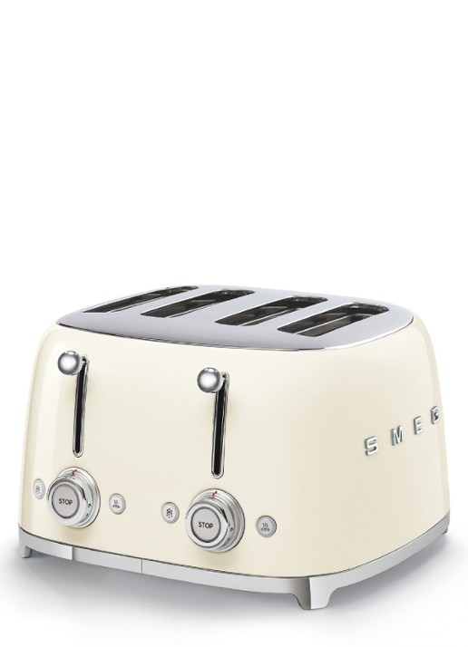 SMEG 50's Style broodrooster 4-slots TSF03CREU - voorkant 3 crème