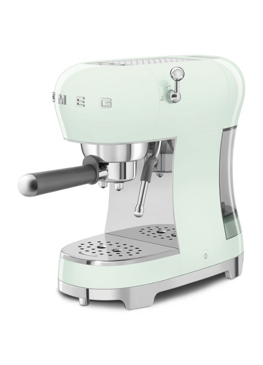 SMEG 50's Style espressomachine ECF02PGEU - voorkant 4 watergroen
