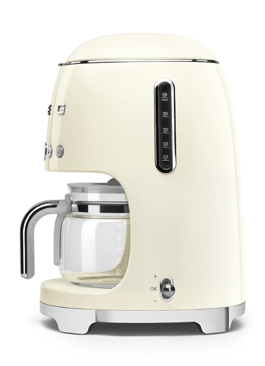 SMEG 50's Style filterkoffiemachine DCF02CREU - voorkant 2 crème