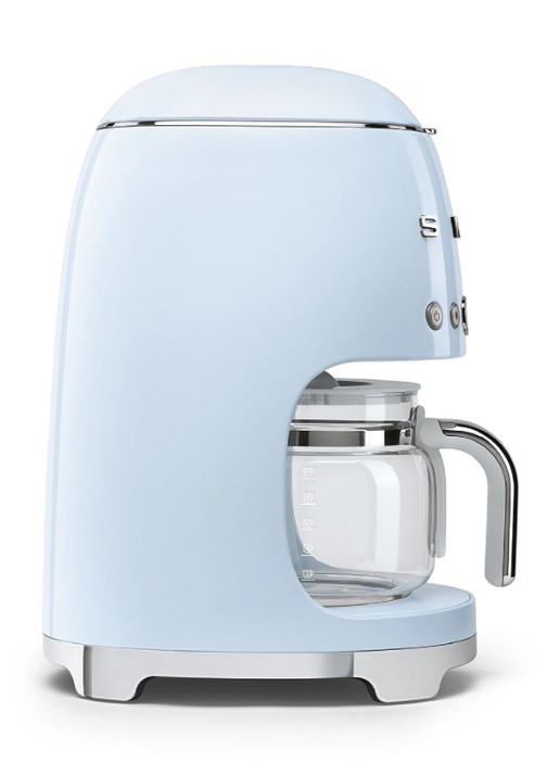 SMEG 50's Style filterkoffiemachine DCF02PBEU - achterkant pastelblauw