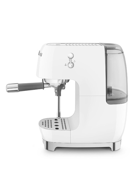 SMEG 50's Style handmatige espressomachine ECF03 - achterkant wit