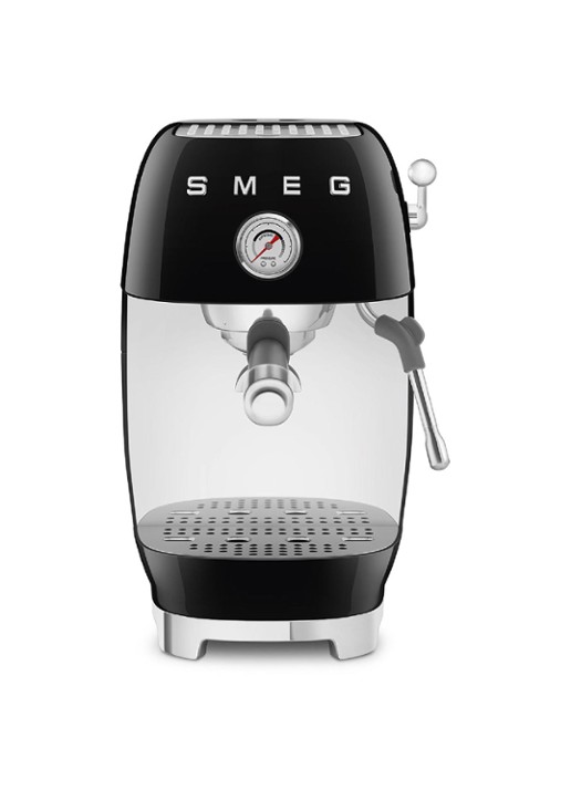 SMEG 50's Style handmatige espressomachine ECF03 - voorkant zwart