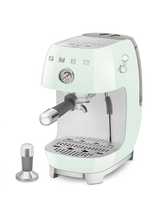 SMEG 50's Style handmatige espressomachine ECF03 - voorkant 3 mint