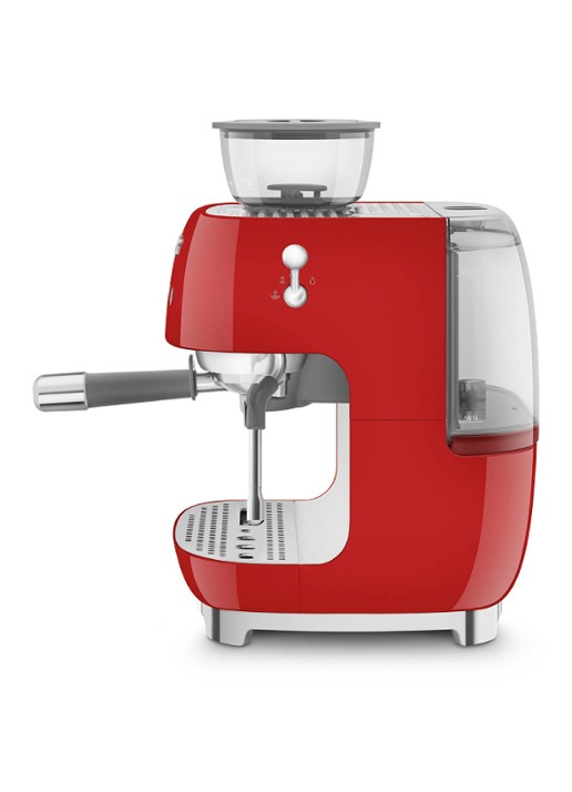 SMEG 50's Style handmatige espressomachine EGF03RDEU - achterkant 2 rood