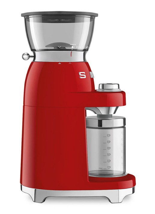 SMEG 50's Style koffiemolen CGF03 - voorkant 2 rood