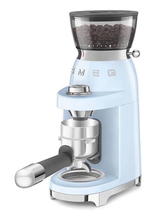 SMEG 50's Style koffiemolen CGF03 - achterkant lichtblauw