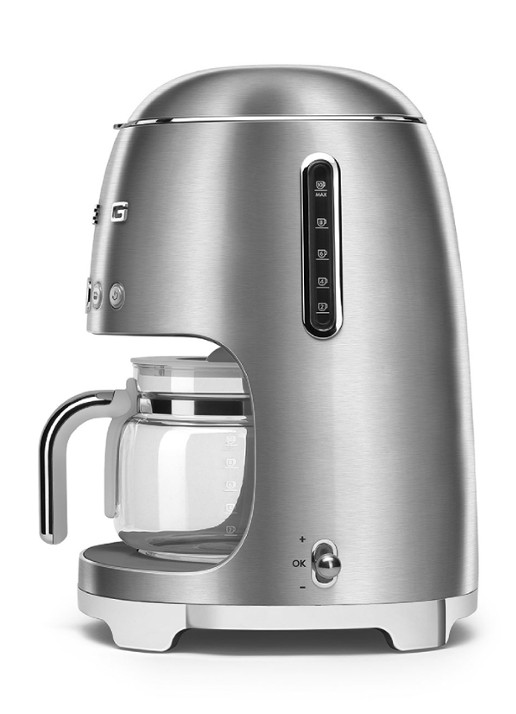 SMEG 50's Style koffiezetapparaat DCF02SSEU - voorkant 3 rvs
