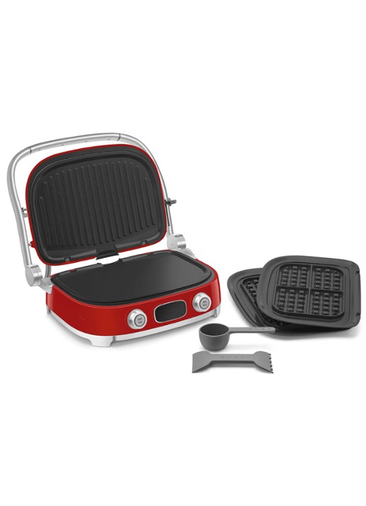 SMEG 50's Style multi grill MGF01RDEU - detail 4 rood